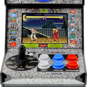 My Arcade Street Fighter 2 Champion Edition Micro Player-Fully Playable, Includes CO/VS Link for Multiplayer Action, 7.5 Inch Collectible, Full Color Display, Battery or Micro USB Powered