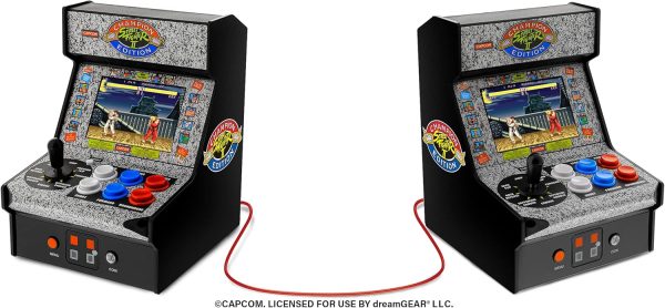 My Arcade Street Fighter 2 Champion Edition Micro Player-Fully Playable, Includes CO/VS Link for Multiplayer Action, 7.5 Inch Collectible, Full Color Display, Battery or Micro USB Powered - Image 5