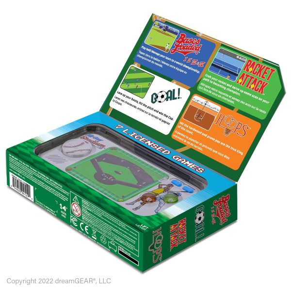 My Arcade All Star Arena Pocket Player- Soccer Portable Sports Game for Kids Adults with 307 Retro Games, 2.75" Screen -DGUNL-4128 - Image 51