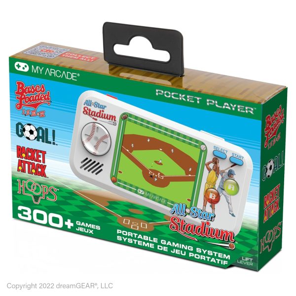 My Arcade All Star Arena Pocket Player- Soccer Portable Sports Game for Kids Adults with 307 Retro Games, 2.75" Screen -DGUNL-4128 - Image 52