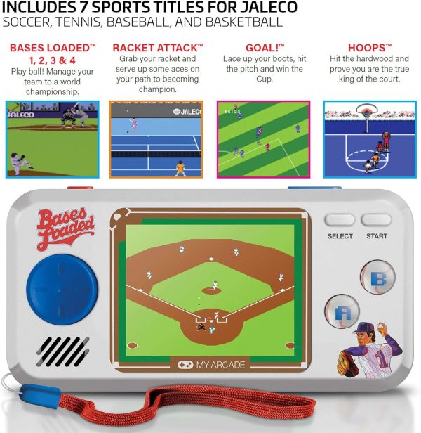 My Arcade Bases Loaded Pocket Player - Collectible Handheld Game Console with 7 Games (DGUNL-3278) - Image 5