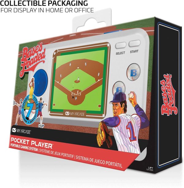 My Arcade Bases Loaded Pocket Player - Collectible Handheld Game Console with 7 Games (DGUNL-3278) - Image 8