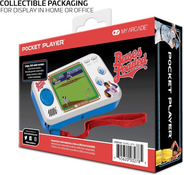 My Arcade Bases Loaded Pocket Player - Collectible Handheld Game Console with 7 Games (DGUNL-3278) - Image 9