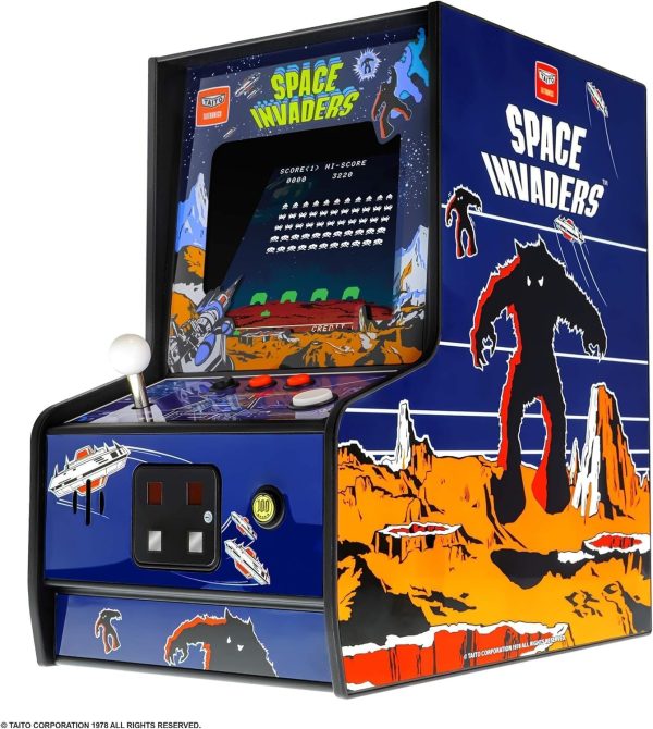 My Arcade Space Invaders Micro Player: Mini Arcade Machine Video Game, Fully Playable, 6.75" Collectible Premium Edition - Image 5