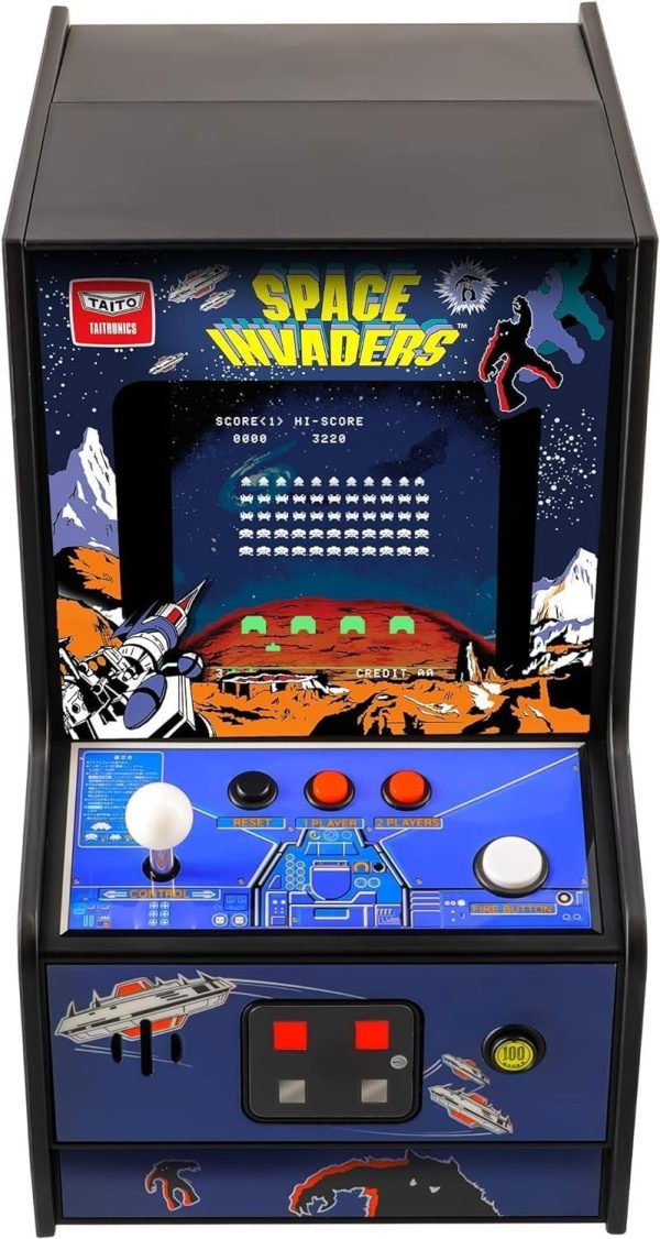 My Arcade Space Invaders Micro Player: Mini Arcade Machine Video Game, Fully Playable, 6.75" Collectible Premium Edition - Image 6