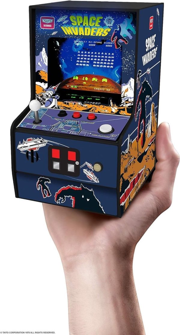 My Arcade Space Invaders Micro Player: Mini Arcade Machine Video Game, Fully Playable, 6.75" Collectible Premium Edition - Image 7