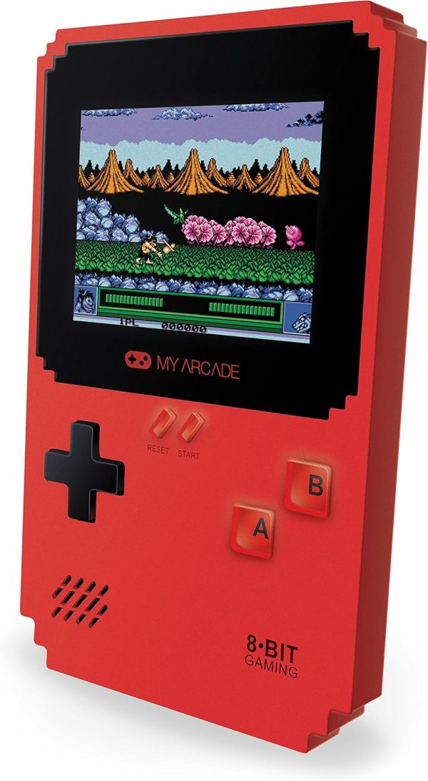 My Arcade Pixel Player Handheld Game Console: 300 Retro Style Games Plus 8 Data East Hits, Battery or Micro USB Powered, Color Display, AV Out Jack for TV, Speaker, Volume Control, Headphone Jack - Image 5