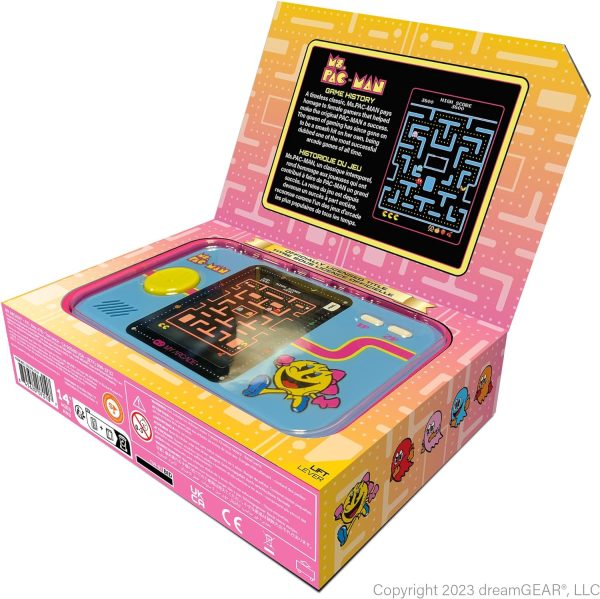 My Arcade Ms. Pac-Man Pocket Player Pro: Officially Licensed, Fun Games for Kids and Adults,Portable Video Game, 2.75" Color Display, Ergonomic Design - Image 7