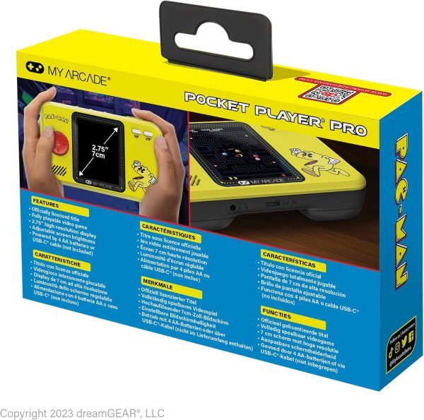 My Arcade Ms. Pac-Man Pocket Player Pro: Officially Licensed, Fun Games for Kids and Adults,Portable Video Game, 2.75" Color Display, Ergonomic Design - Image 14