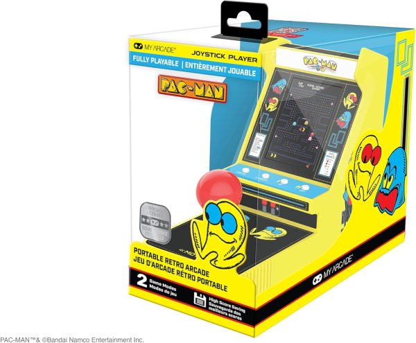 My Arcade Ms. Pac-Man Joystick Player: Arcade Classics, Officially Licensed Mini Video Game Console, 2 Game Modes, Portable Fun Game for Kids and Adults - Image 16