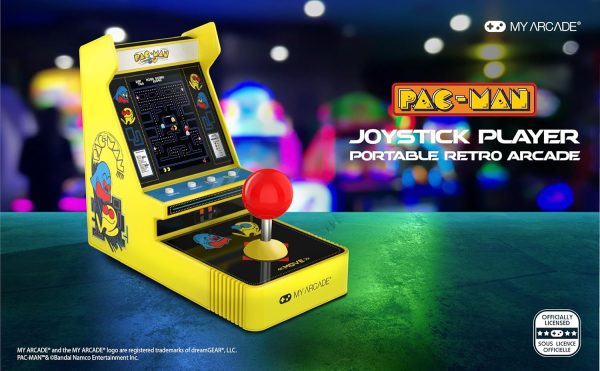 My Arcade Ms. Pac-Man Joystick Player: Arcade Classics, Officially Licensed Mini Video Game Console, 2 Game Modes, Portable Fun Game for Kids and Adults - Image 18