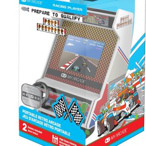 My Arcade Pole Position Racing Player: Retro Mini Arcade Game Console with 2 Games, Real Racing Controls Full Color Screen